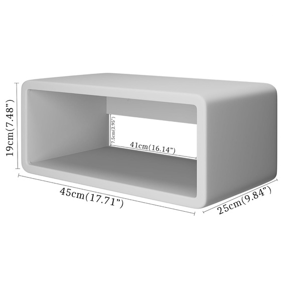 Wooden Floating Nightstand - Picture 2 of 3